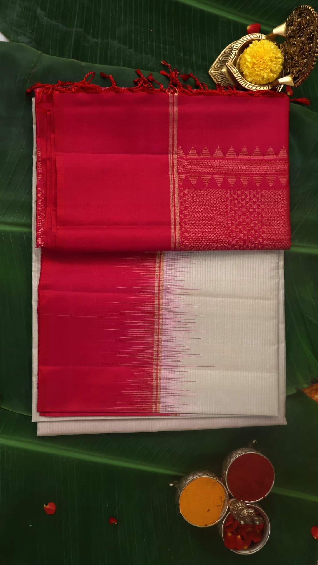 Bright Pink Kanchipuram, Rani Pink
