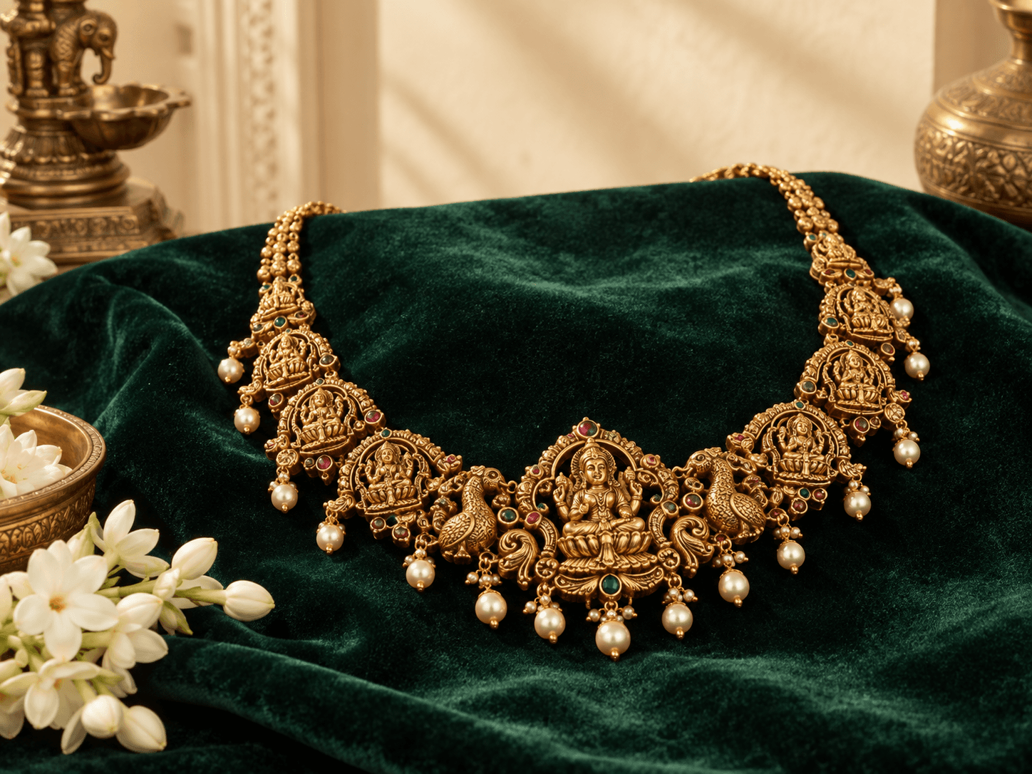Lakshmi Temple Necklace